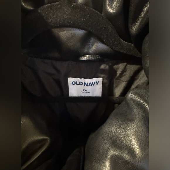 Faux-Leather Puffer Jacket - Picture 7 of 7